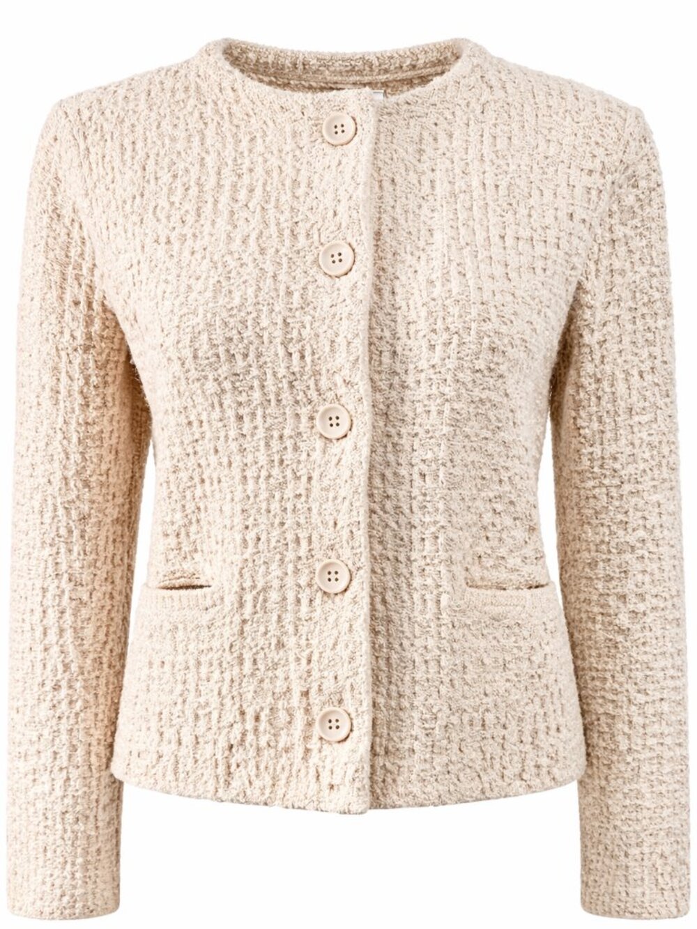 NWOT UNIQLO Knitted Short Jacket in Cream, Size S - Picture 3 of 11